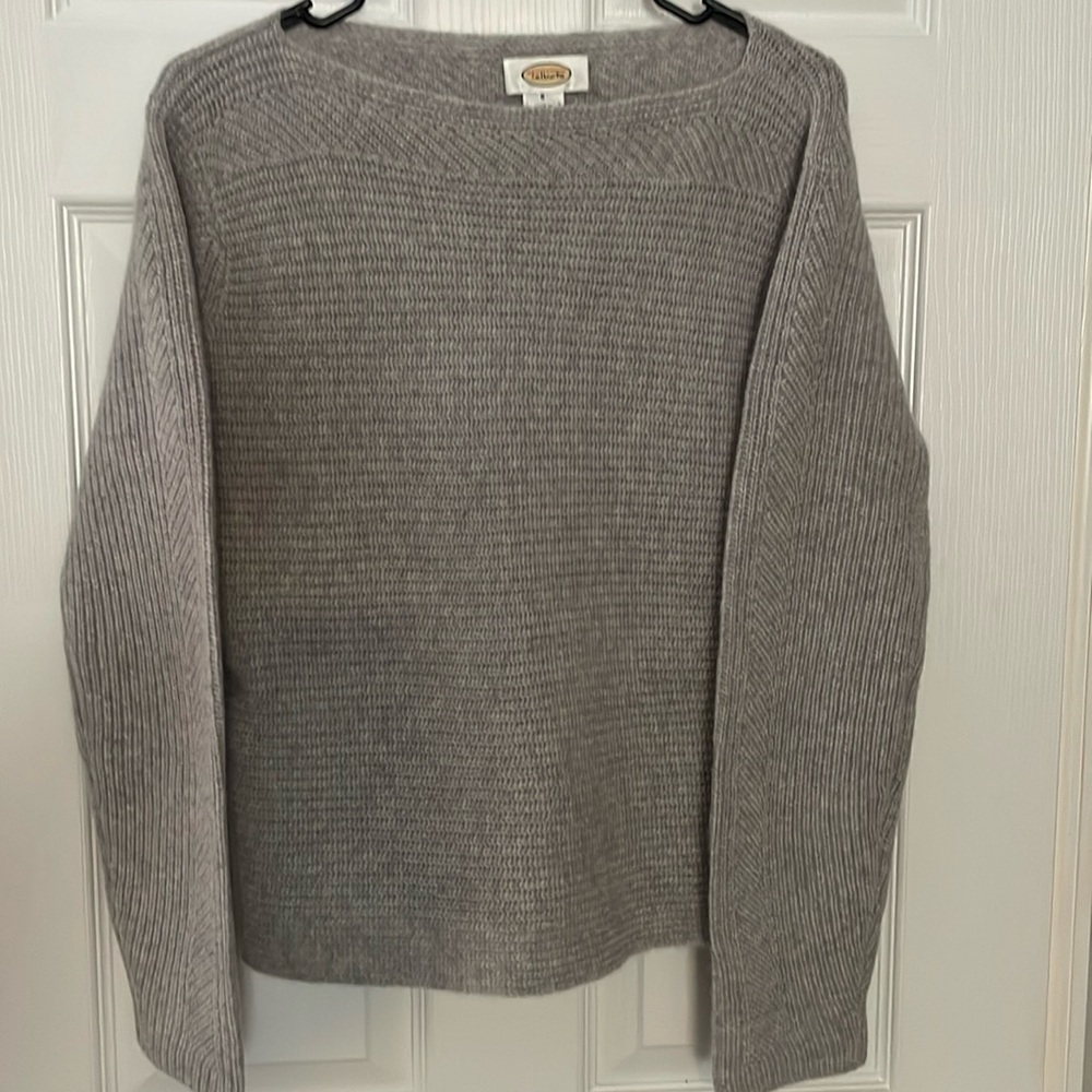 Talbots gray crewneck sweater